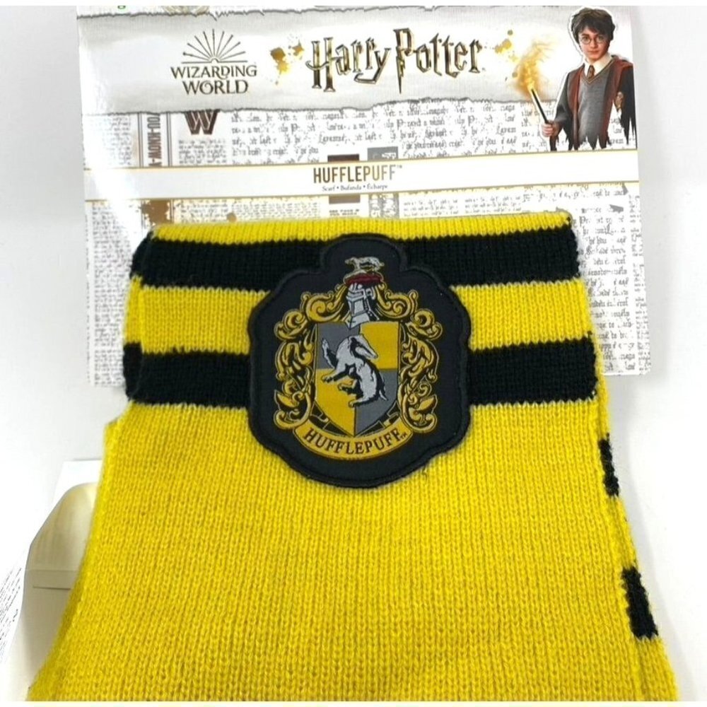 Disguise Kids' Harry Potter Hufflepuff Halloween Costume Scarf One Size - Picture 1 of 4